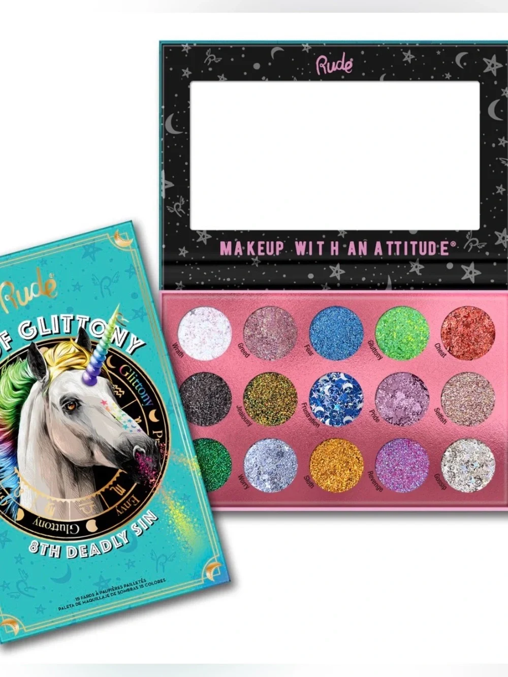 New RUDE Sin of Gluttony Glitter Palette